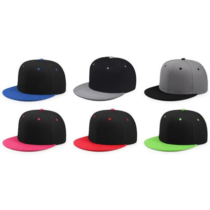 Classic Flat Brim Trucker Baseball Cap Hip Hop Snapback Hat