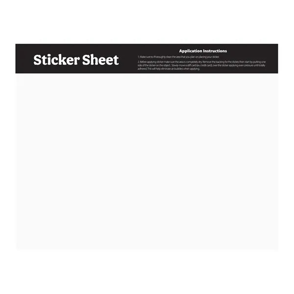 Sticker Sheet 5.5" x 7" Custom Shapes
