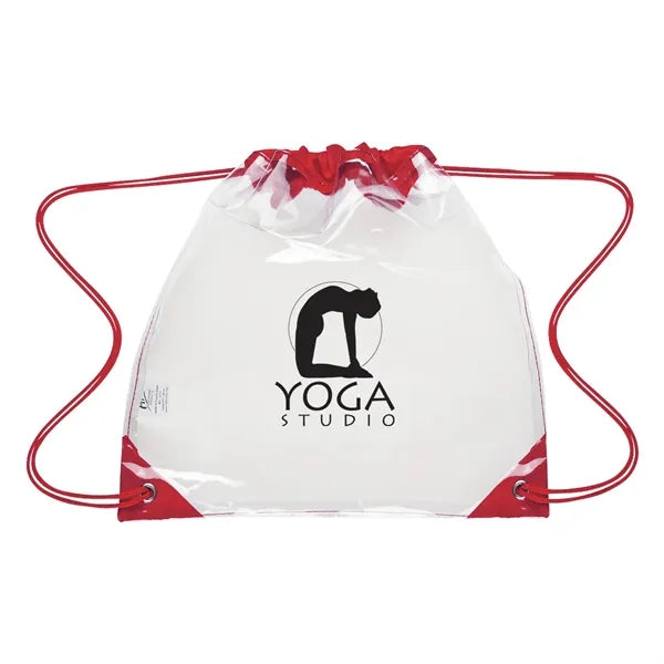 Touchdown Clear EVA Drawstring Backpack