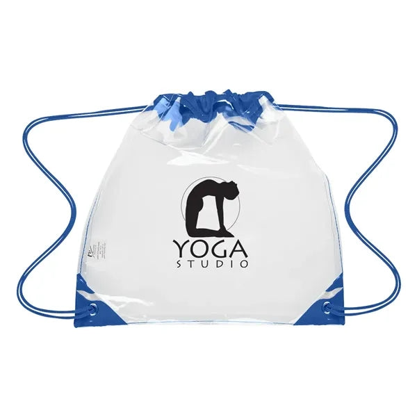 Touchdown Clear EVA Drawstring Backpack