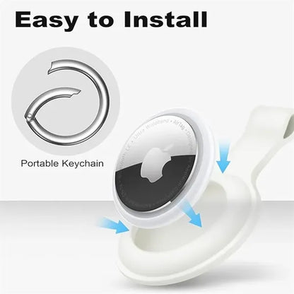 Glow-in-the-dark Silicone AirTag Key Ring