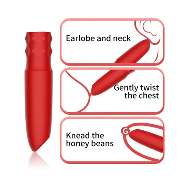 Bullet Massage Rod Portable Silicone Bal for Women