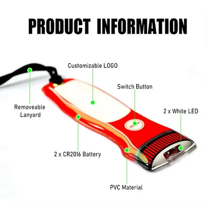 PVC Flat Torch flashlight With Magnet
