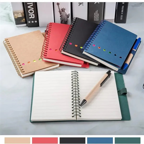 Spiral Notebook With Sticky Notes