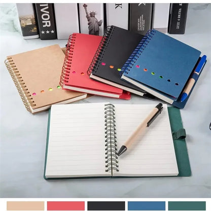 Spiral Notebook With Sticky Notes