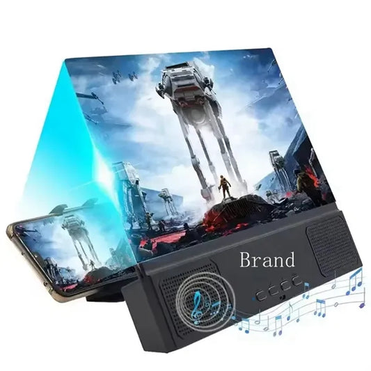 12 Inch 3D Screen Magnifier Stand  With Bluetooth Speakers