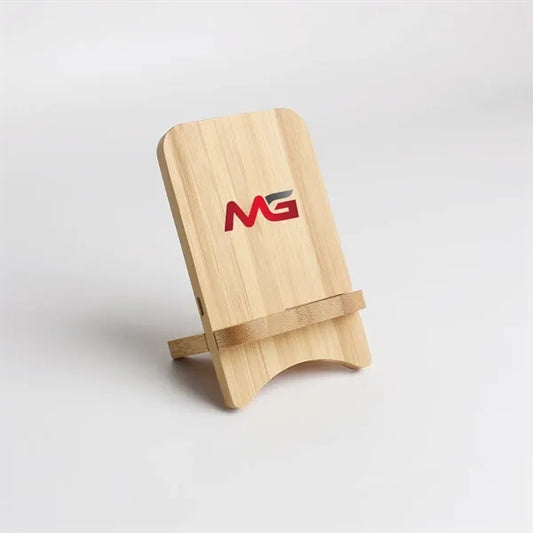 Bamboo Mobile Phone Stand Wireless Charge