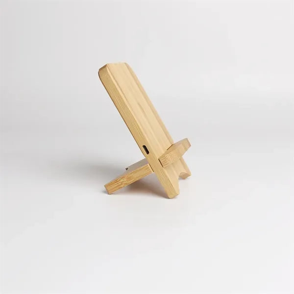 Bamboo Mobile Phone Stand Wireless Charge