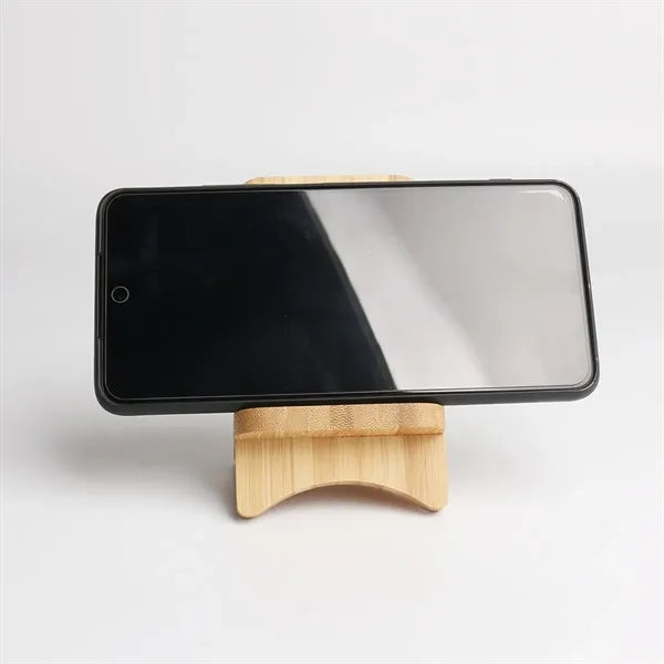Bamboo Mobile Phone Stand Wireless Charge