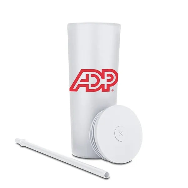Natick 27oz Double Wall SS Mug with Straw