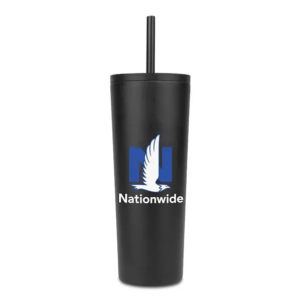 Natick 27oz Double Wall SS Mug with Straw