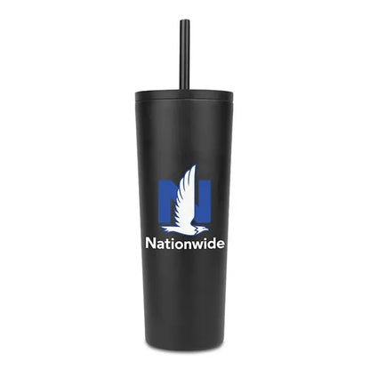 Natick 27oz Double Wall SS Mug with Straw