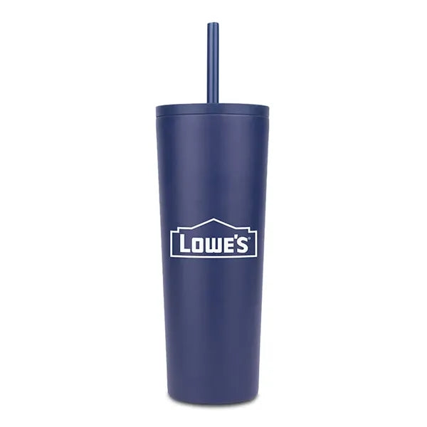 Natick 27oz Double Wall SS Mug with Straw