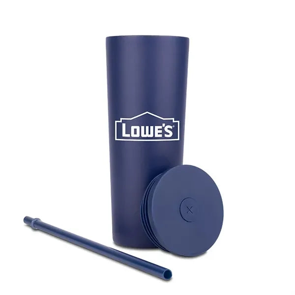 Natick 27oz Double Wall SS Mug with Straw