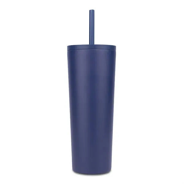 Natick 27oz Double Wall SS Mug with Straw