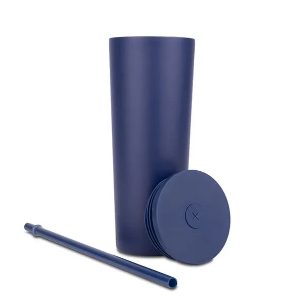 Natick 27oz Double Wall SS Mug with Straw
