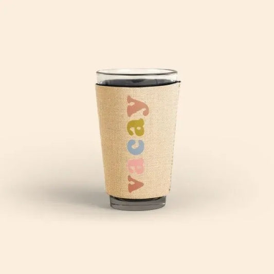 PINT GLASS SLEEVE - BURLAP NEOPRENE