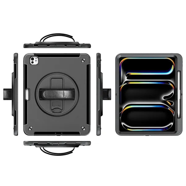 iPad Pro 13  2022/2018  M4 Adjustable Handstrap Rugged Case