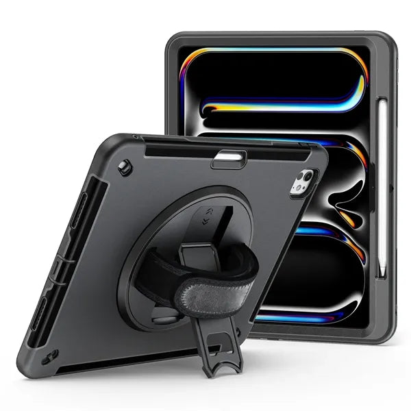iPad Pro 13  2022/2018  M4 Adjustable Handstrap Rugged Case