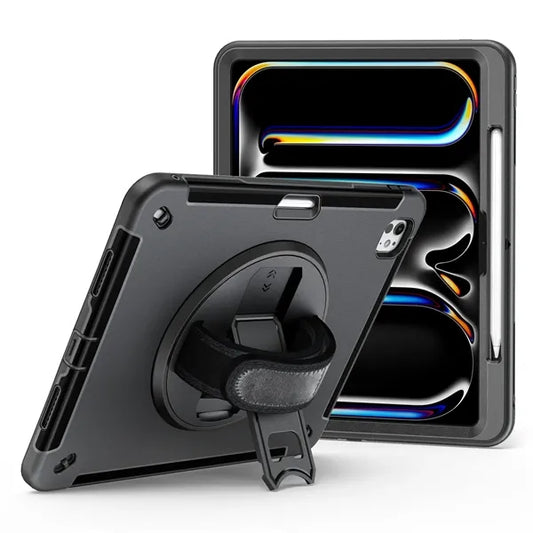 iPad Pro 13  2022/2018  M4 Adjustable Handstrap Rugged Case