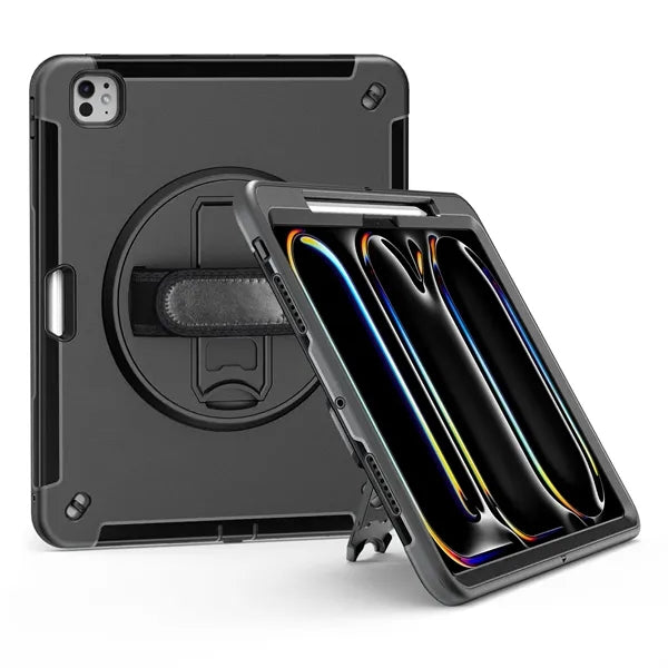 iPad Pro 13  2022/2018  M4 Adjustable Handstrap Rugged Case