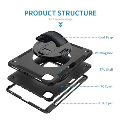 iPad 12   2022/2018  Adjustable Handstrap Rugged Case