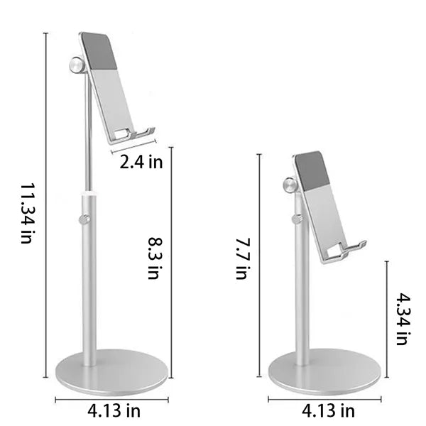 Height Adjustable Aluminum Desktop Cellphone Stand Holder