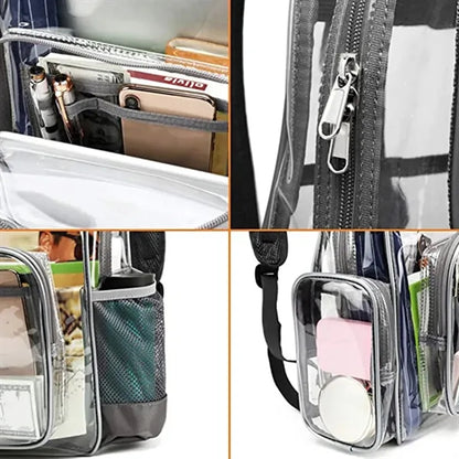 Waterproof See Through Backpack Stadium Clear Bag