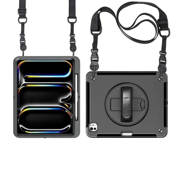iPad 13 Pro 2024  M4 Hand strap Case w/Shoulder Strap