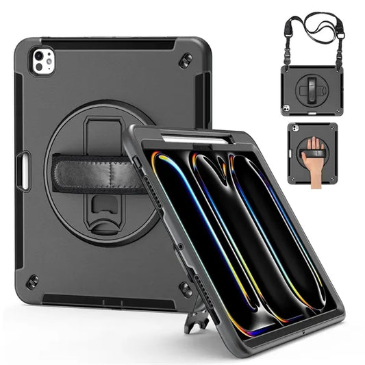 iPad 13 Pro 2024  M4 Hand strap Case w/Shoulder Strap