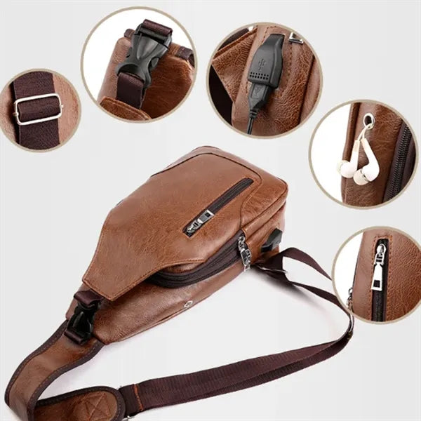 PU Shoulder Cross Chest Bag