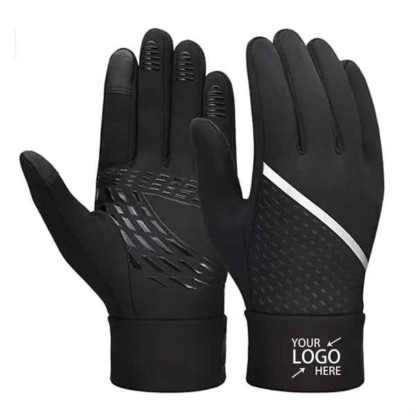 Warm Anti Slip Reflective Touch Screen Thermal Gloves