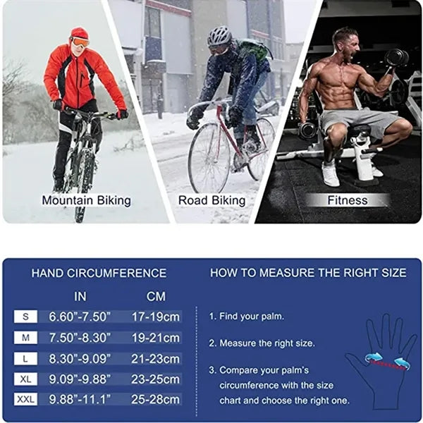 Warm Anti Slip Reflective Touch Screen Thermal Gloves
