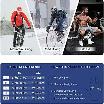 Warm Anti Slip Reflective Touch Screen Thermal Gloves