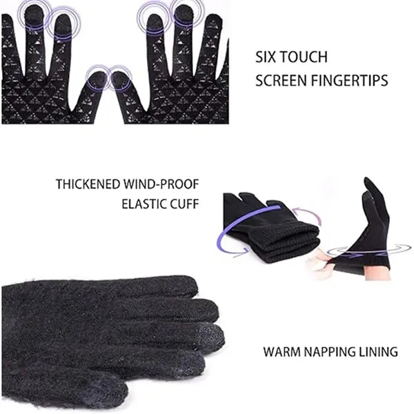 Winter Touch Screen Anti Slip Gloves