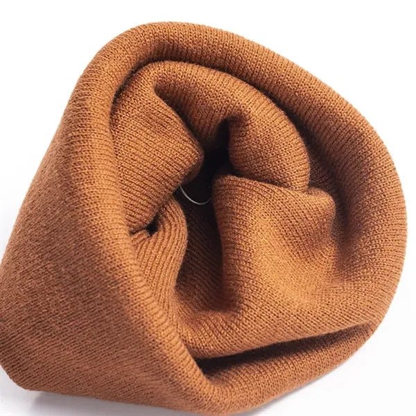 Winter Knit Cuffed Beanie Hat