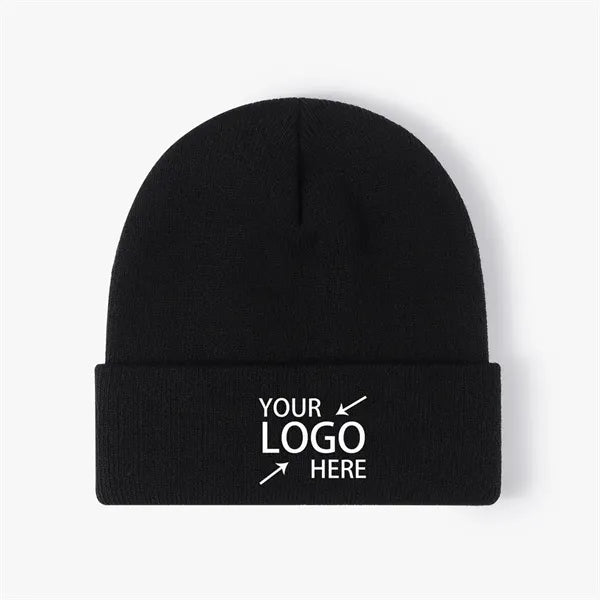 Winter Knit Cuffed Beanie Hat