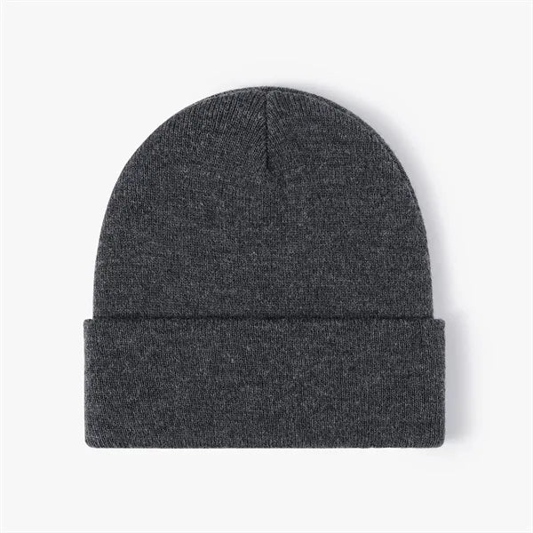Winter Knit Cuffed Beanie Hat