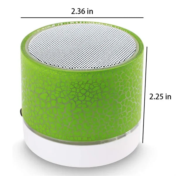 Portable Crack Wireless Mini BT Speaker with LED Light