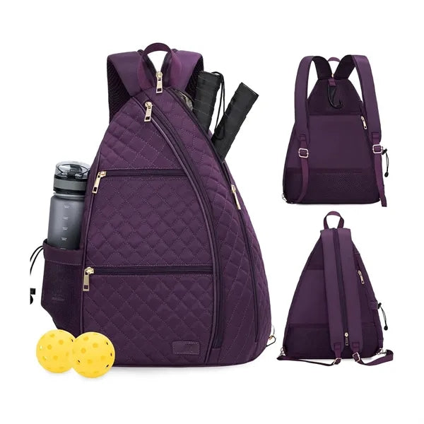 Women's Quilted Crossbody Pickleball Bag