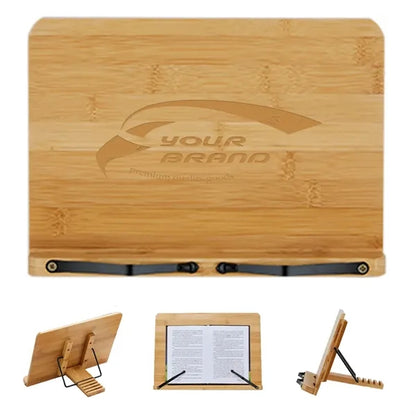 Portable Adjustable Foldable Bookstand Bamboo Book Holder