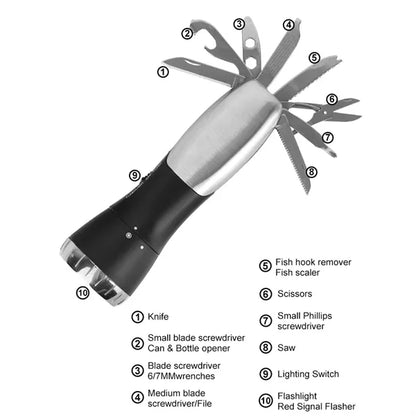 Multifunctional LED Flashlight Tool