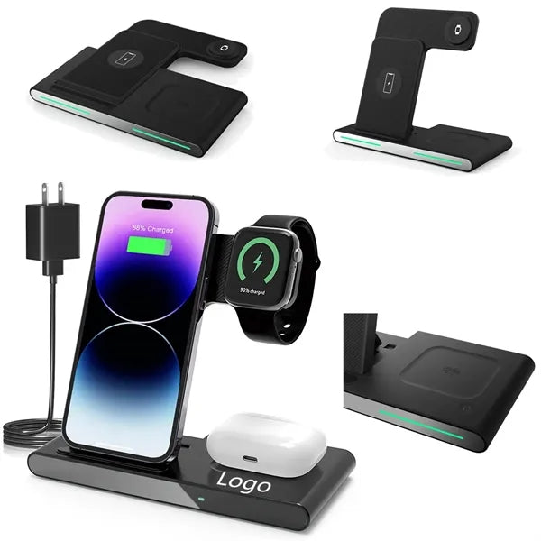Wireless charger three in one QI certified