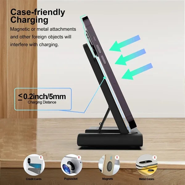 Wireless charger three in one QI certified