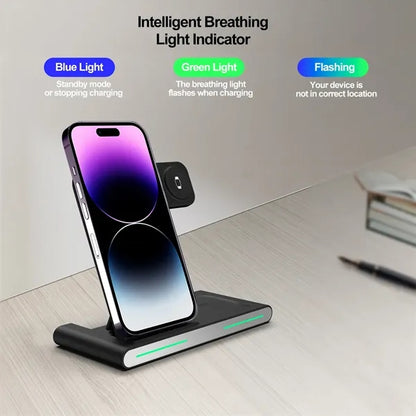 Wireless charger three in one QI certified