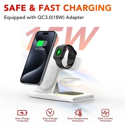3 in 1 Wireless Charging Station