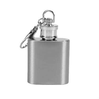 Stainless Steel Portable Flask Keychain