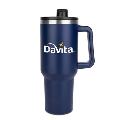 Malden Double Wall Vacuum Seal Mug with Flexible Straw 40 oz