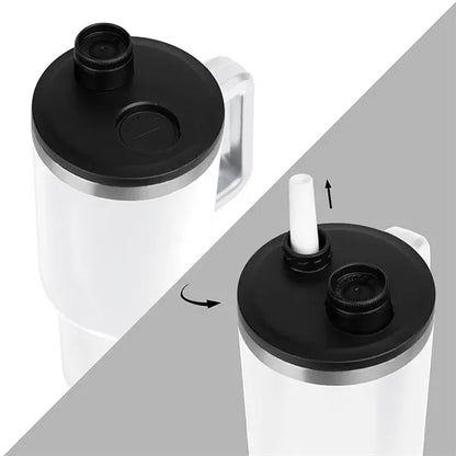 Malden Double Wall Vacuum Seal Mug with Flexible Straw 40 oz