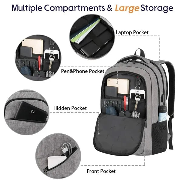 17 Inch Large Business Travel Laptop Backpack